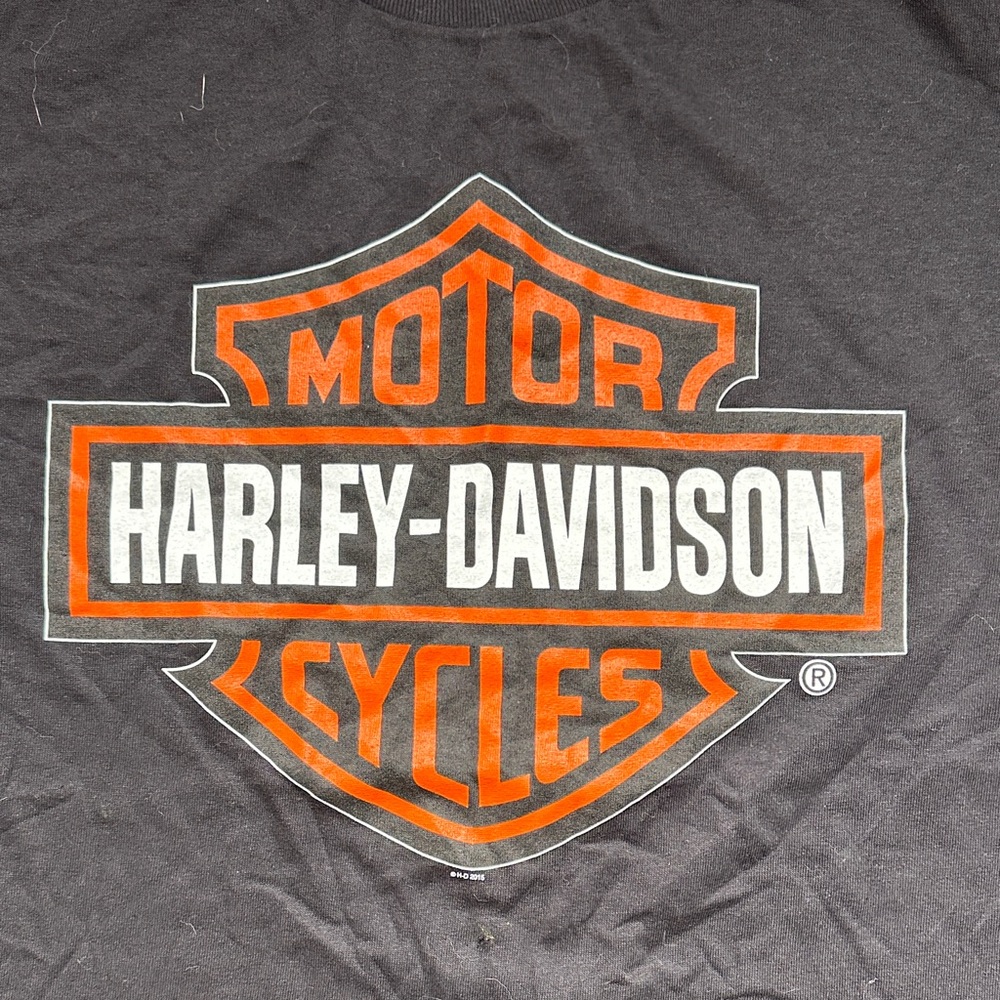 NWT Harley-Davidson Mens Las Vegas Nevada Classic T-Shirt Black Orange Size L - Picture 4 of 6